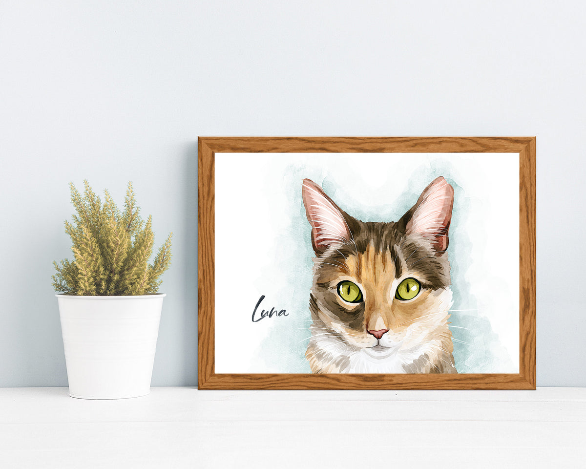 Custom store Cat Portrait.